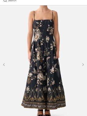 Corset Dress With Long Flared Skirt flamenco folklore